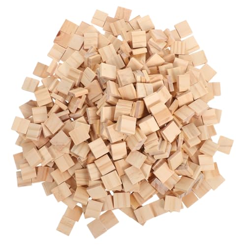 GARIOUANS 800 Stück DIY Holzbuchstaben Kacheln Blanko Holzstücke Natürliche Holzplättchen für Malerei Bastelprojekte Kreative Dekoration und Lernspielzeug von GARIOUANS