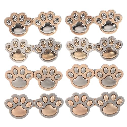 GARIOUANS 8Paare Abnehmbare Taillenschnallen Jeansknopf Bundstraffer mit Katzenpfoten Design Verstellbar für Hosen und Röcke Langlebig und Einfach zu Verwenden Geschenkidee für Familie GARIOUANS 8Paare Abnehmbare Taillenschnallen Jeansknopf Bundstraffer mit Katzenpfoten Design Verstellbar für Hosen und Röcke Langlebig und Einfach zu Verwenden Geschenkidee für Familie von GARIOUANS