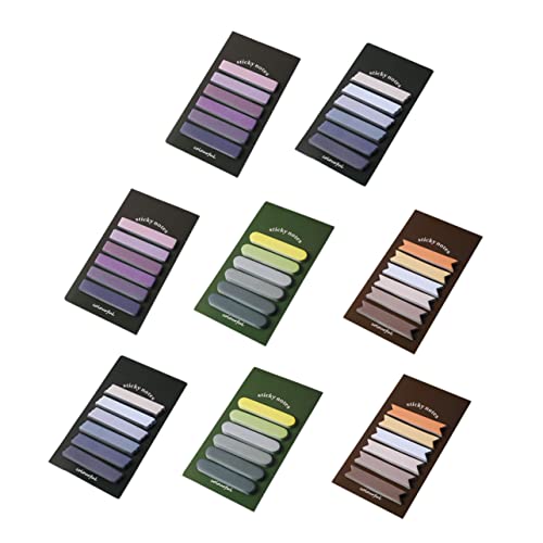 GARIOUANS 8Sätze Haftnotizen Selbstklebende Memo Pads Verschiedenen für Büro Schule und Zuhause Praktische Haftstreifen und Seitenmarkierer für Notizen von GARIOUANS