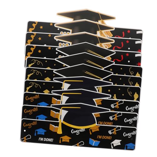 GARIOUANS 9 Stück Teiliges Verstellbare Graduation Paper Hats Kreative Diy Doktorhut Partydekoration für Abschlussfeiern Schulzeremonien für Absolventen GARIOUANS 9 Stück Teiliges Verstellbare Graduation Paper Hats Kreative Diy Doktorhut Partydekoration für Abschlussfeiern Schulzeremonien für Absolventen von GARIOUANS