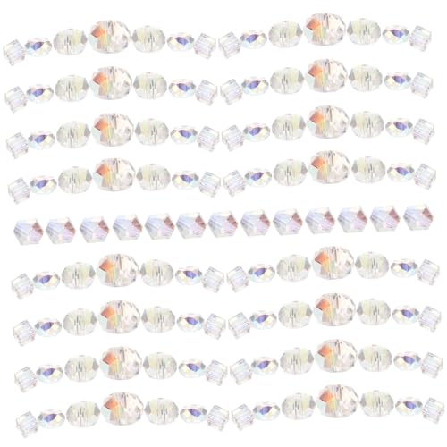 GARIOUANS 90 Stück Teiliges Ab Color Facettierte Glasperlen mit Transparent Bunte Lose Perlen für DIY Schmuckherstellung Armbänder Halsketten Basteln GARIOUANS 90 Stück Teiliges Ab Color Facettierte Glasperlen mit Transparent Bunte Lose Perlen für DIY Schmuckherstellung Armbänder Halsketten Basteln von GARIOUANS