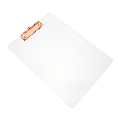 GARIOUANS Acryl Clipboard Transparent Folder Schreibunterlage Flexibel Bruchsicher Leicht Tragbar Mit Abgerundeten Ecken Für Büro Schule und Organisation GARIOUANS Acryl Clipboard Transparent Folder Schreibunterlage Flexibel Bruchsicher Leicht Tragbar Mit Abgerundeten Ecken Für Büro Schule und Organisation von GARIOUANS