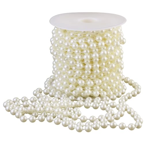 GARIOUANS Acryl Perlenkette Beige Perlengirlande Baumwollfaden Flexibel Zuschneidbar für Hochzeitsdeko Brautsträuße DIY Vorhänge und Festliche Bastelprojekte GARIOUANS Acryl Perlenkette Beige Perlengirlande Baumwollfaden Flexibel Zuschneidbar für Hochzeitsdeko Brautsträuße DIY Vorhänge und Festliche Bastelprojekte von GARIOUANS