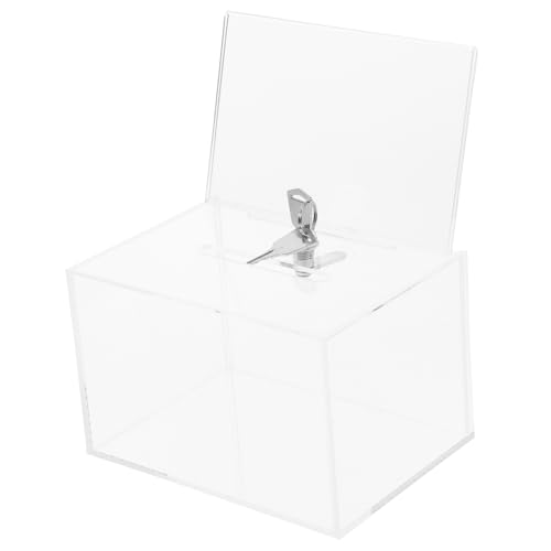 GARIOUANS Acryl Vorschlagsbox mit Schloss und Schildhalter Klare Abstimmungsbox für Fundraising und Meinungsumfragen Langlebig und Benutzerfreundlich GARIOUANS Acryl Vorschlagsbox mit Schloss und Schildhalter Klare Abstimmungsbox für Fundraising und Meinungsumfragen Langlebig und Benutzerfreundlich von GARIOUANS