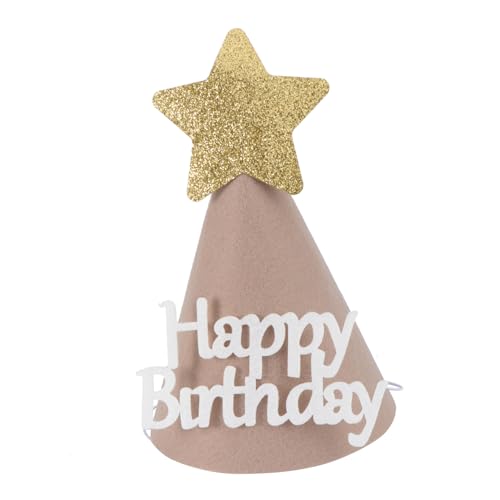GARIOUANS Adorable Geburtstags Hut aus Dickem Filzstoff Fünfzackiger Partyhut für Mädchen und Jungen Langlebiges Party Accessoire zur Geburtstagsfeier und Stimmungsvollen Dekoration GARIOUANS Adorable Geburtstags Hut aus Dickem Filzstoff Fünfzackiger Partyhut für Mädchen und Jungen Langlebiges Party Accessoire zur Geburtstagsfeier und Stimmungsvollen Dekoration von GARIOUANS
