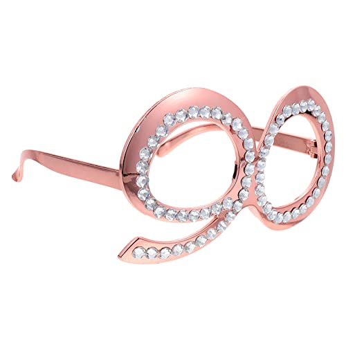 GARIOUANS Altersbrille Partybrille prop 90. Geburtstag für Blau Geburtstage lustige schnapsgläser lustige brillen partygläßer Zahl Geburtstagsbrille Jubiläumsparty-Gläser zum Geburtstag Stk von GARIOUANS
