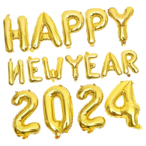 GARIOUANS Aluminiumfolie Zahlenballons Partydeko für Neujahrsfeier Goldene Folienballons zum Aufhängen und Aufblasen Dekoration für Empfang und Festtagsstimmung GARIOUANS Aluminiumfolie Zahlenballons Partydeko für Neujahrsfeier Goldene Folienballons zum Aufhängen und Aufblasen Dekoration für Empfang und Festtagsstimmung von GARIOUANS