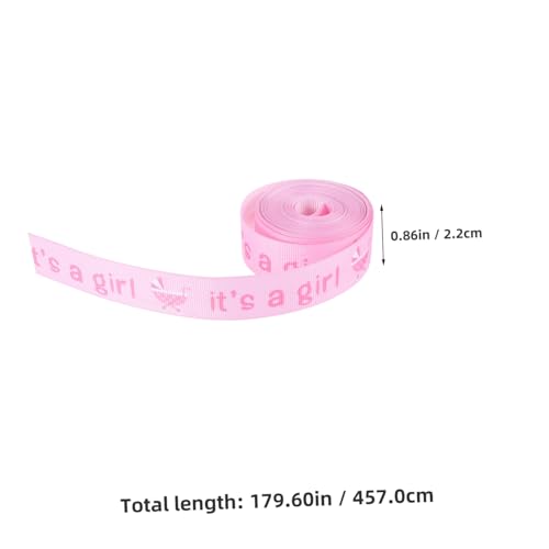 GARIOUANS Babymädchen Geschenkband Breit Verschleißfestes Dekorband für Babyparty dekoration DIY Bastelband Vielseitiges Geschenkverpackungsband für Shower und Wohnaccessoires von GARIOUANS