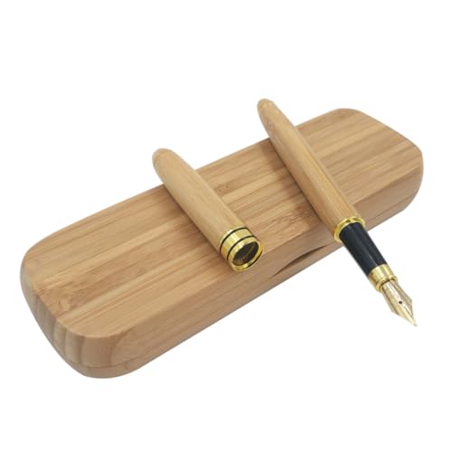 GARIOUANS Bambus Füllfederhalter mit Geschenkbox Eleganter Kalligraphie Stift Komfortabler Griff für Unterschrift Büro Studium zu Geburtstag Vatertag GARIOUANS Bambus Füllfederhalter mit Geschenkbox Eleganter Kalligraphie Stift Komfortabler Griff für Unterschrift Büro Studium zu Geburtstag Vatertag von GARIOUANS