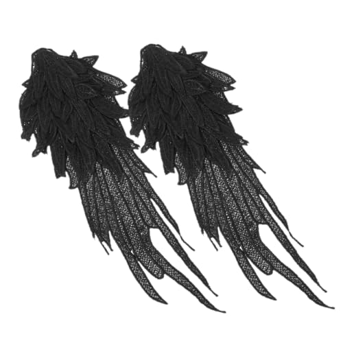 GARIOUANS Bestickte Engelsflügel Applikationen aus Langlebige DIY Kleidung Reparatur Patches Hautfreundlich Dekorative Engelsflügel Ornamente für Individuelle Modegestaltung Festliche von GARIOUANS