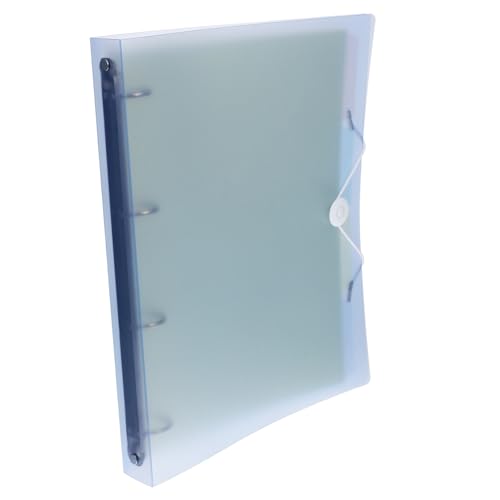 GARIOUANS Binder Cover für Loose Leaf Dokumente Multifunktionale Kunststoffmappe Blau für Schule und Büro Leicht zu Bedienen Langlebig für Notizen und Kreative Projekte von GARIOUANS