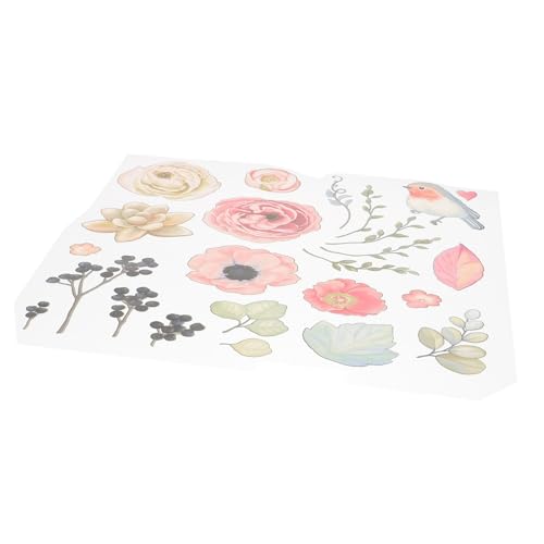 GARIOUANS Blumen Vogel Bügelbild Aufbügler zum Aufbügeln für Kleidung DIY Iron Transfer Aufnäher Patches Wasserbeständig und Zuschneidbar für T shirts Taschen Hüte von GARIOUANS