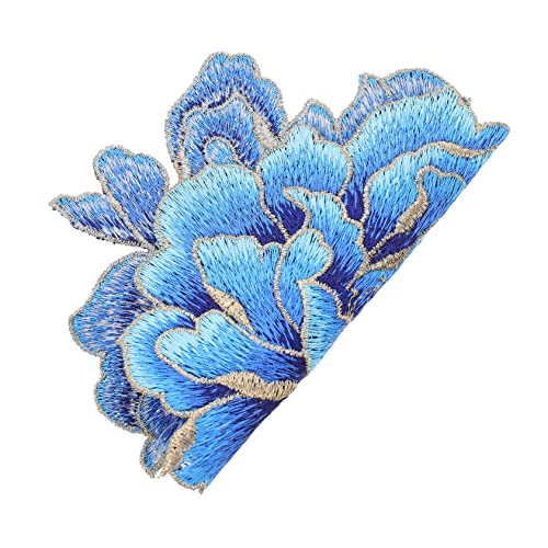 GARIOUANS Blumenaufnäher Hochwertigem Große Pfingstrose Bestickte Applikation für DIY Kleidung Geeignet zum Aufnähen oder Nähen Taschen Jeans Hüte und Mehr von GARIOUANS