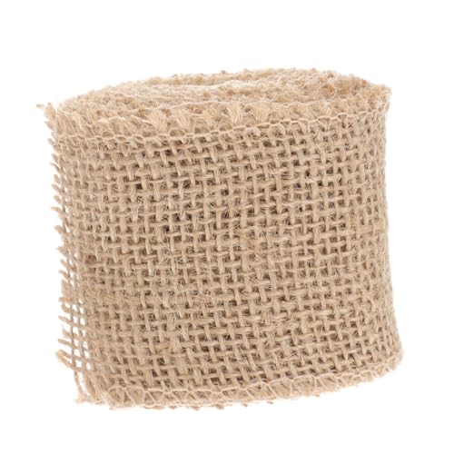 GARIOUANS Breites Juteband Rolle Naturfarbe Umweltfreundliches Geschenkband für Weihnachtsdeko Handarbeit Kränze Floristik und DIY Bastelprojekte GARIOUANS Breites Juteband Rolle Naturfarbe Umweltfreundliches Geschenkband für Weihnachtsdeko Handarbeit Kränze Floristik und DIY Bastelprojekte von GARIOUANS
