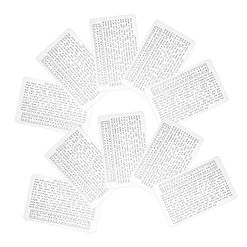 GARIOUANS Buchstabenkarten 10-teiliges Feng-Shui- -Set Für Spirituelle Heimdekoration von GARIOUANS