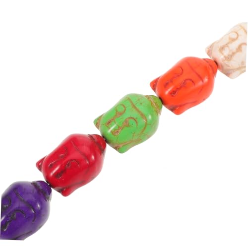 GARIOUANS Buddha Spacer Beads mit Loch Vintage Chinesische Handperlen für DIY Schmuckherstellung Gebetsarmband Meditations Bastelprojekte von GARIOUANS