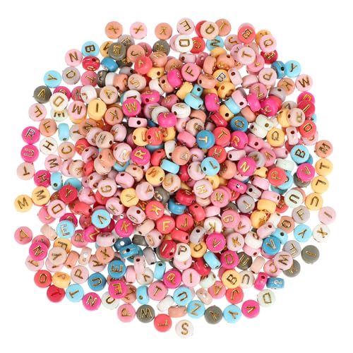 GARIOUANS Bunte Acryl Buchstabenperlen Alphabet Perlen für DIY Schmuckherstellung Armbänder Halsketten Ohrringe Bastelperlen Langlebig Farbenfroh GARIOUANS Bunte Acryl Buchstabenperlen Alphabet Perlen für DIY Schmuckherstellung Armbänder Halsketten Ohrringe Bastelperlen Langlebig Farbenfroh von GARIOUANS