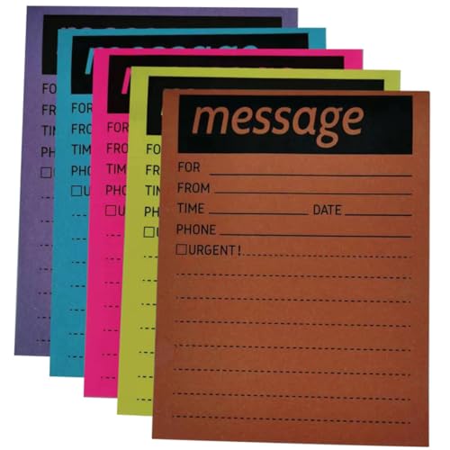 GARIOUANS Bunte Fluoreszierende Notizblöcke Selbstklebende Memo Pads für Büro und Haushalt Tragbare Haftnotizen in Farben für Tägliche Notizen und To do listen von GARIOUANS