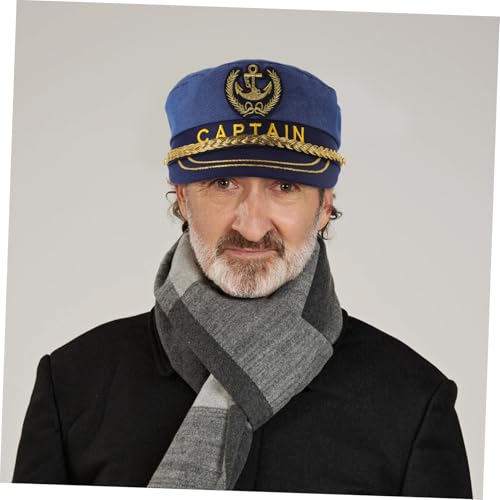 GARIOUANS Captain Mütze Verstellbar Damen Herren Matrosen Kostüm Zubehör Partyhut Langlebig Bequem für Karneval Halloween Cosplay GARIOUANS Captain Mütze Verstellbar Damen Herren Matrosen Kostüm Zubehör Partyhut Langlebig Bequem für Karneval Halloween Cosplay von GARIOUANS