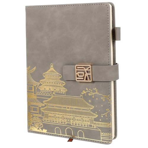 GARIOUANS Chinesisch Inspirierter Vintage Notizbuch mit Dickem und Elastischem Verschluss Planungsheft für Tages und Wochenpläne als Business Agenda und Persönliches Journal GARIOUANS Chinesisch Inspirierter Vintage Notizbuch mit Dickem und Elastischem Verschluss Planungsheft für Tages und Wochenpläne als Business Agenda und Persönliches Journal von GARIOUANS