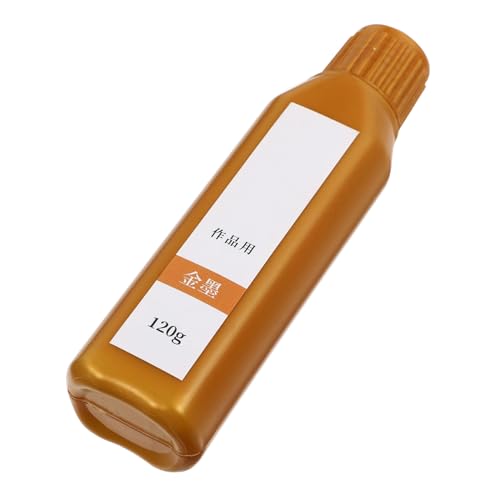 GARIOUANS Chinesische Kalligraphietusche Goldfarbe Professionelle Pinseltusche für Traditionelle Malerei Grußkarten Einladungen Scrapbooking Flüssige Zeichentusche für Anfänger und Profis GARIOUANS Chinesische Kalligraphietusche Goldfarbe Professionelle Pinseltusche für Traditionelle Malerei Grußkarten Einladungen Scrapbooking Flüssige Zeichentusche für Anfänger und Profis von GARIOUANS