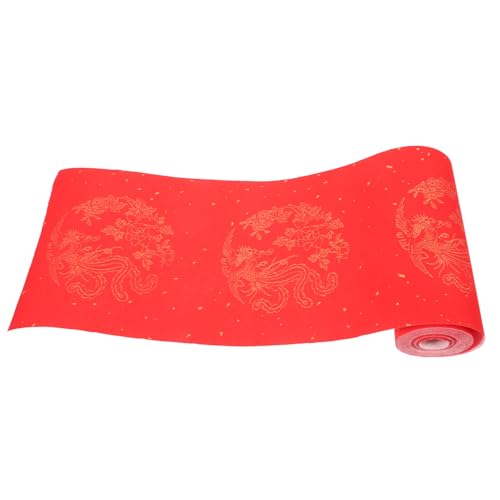 GARIOUANS Cm Kalligraphiepapier für Chinesisches Neujahrsfest DIY Schreibpapier für Frühlingsfest Hochwertiges Rotes Couplet Scroll Papier als von GARIOUANS
