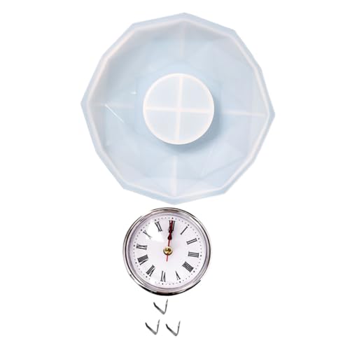 GARIOUANS DIY Silikonform Uhr Silikon Gießform für Epoxidharz Uhrplatte Flexibel und Langlebig für Handwerk Bastelprojekte Inkl Einzigartiger Gestaltungsmöglichkeiten von GARIOUANS
