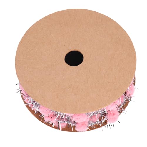 GARIOUANS Dekoratives Geschenkband mit Draht Flauschigen Pompons DIY Bastelband für Weihnachtsbaum Partydeko Geschenkverpackung Festliche Weihnachtsdeko von GARIOUANS