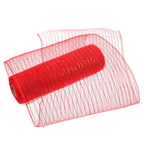 GARIOUANS Dekoratives Mesh Band Rot Pp material Langlebig DIY Bastelband für Blumensträuße Geschenkverpackung und Kreative Handarbeiten von GARIOUANS