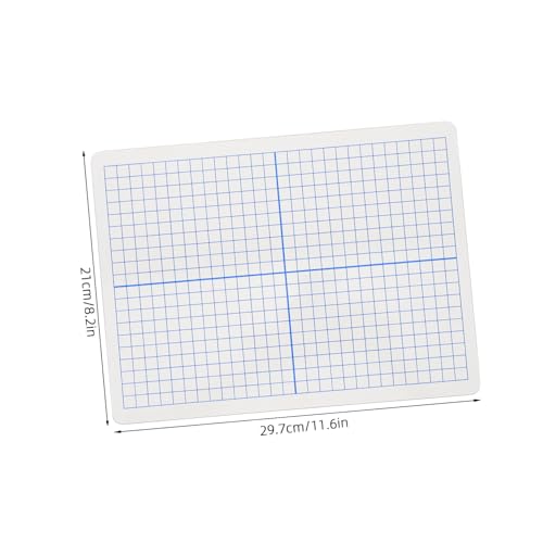 GARIOUANS Doppelseitiges Abwischbares Whiteboard mit Rasterlinien Kleines Tragbares Kunststoff Notizbrett Wiederverwendbar Präzises Zeichenbrett für Büro Schule und Planung GARIOUANS Doppelseitiges Abwischbares Whiteboard mit Rasterlinien Kleines Tragbares Kunststoff Notizbrett Wiederverwendbar Präzises Zeichenbrett für Büro Schule und Planung von GARIOUANS