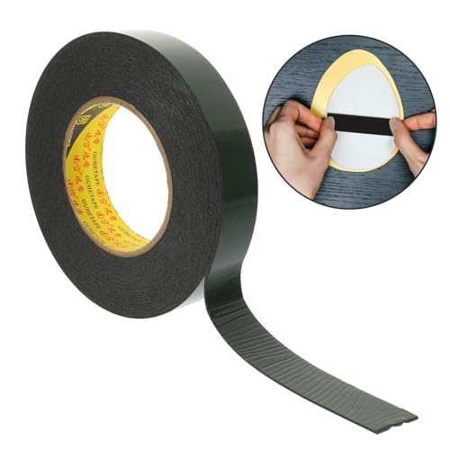 GARIOUANS Doppelseitiges Schaumstoff klebeband Stark Haftend Leicht Entfernbar Einsetzbar für DIY Wanddeko Geschenkverpackung Langlebiges Montageband Schwarz von GARIOUANS