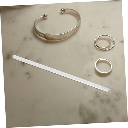 GARIOUANS Edelstahl Armbandrohling C förmig Offen Gebürstet Langlebig zum Armbänder Selbermachen DIY Gravur Schmuckzubehör Metallstreifen Robust Modisch von GARIOUANS