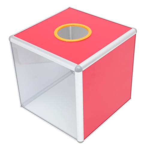 GARIOUANS Einseitige Transparente Losbox aus Aluminiumlegierung Robuste Spenden und Gewinnspielbox Vielseitiger Behälter für Veranstaltungen Wahlurne Geld und Zufällige Zufällige Farbe von GARIOUANS