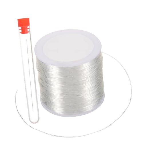 GARIOUANS Elastisches Schmuckfaden mit Edelstahl Perlenfädelnadel DIY Bastelset für Armbänder und Ketten Transparenter Faden Langlebig und Einfach zu Verwenden GARIOUANS Elastisches Schmuckfaden mit Edelstahl Perlenfädelnadel DIY Bastelset für Armbänder und Ketten Transparenter Faden Langlebig und Einfach zu Verwenden von GARIOUANS