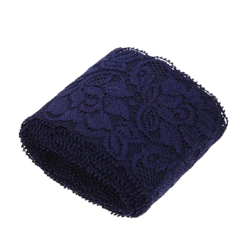 GARIOUANS Elastisches Spitzenband Dunkelblau Dehnbares Langlebiges zum Nähen Kleidung Dekor DIY basteln Bekleidungszubehör und Tischdeko von GARIOUANS