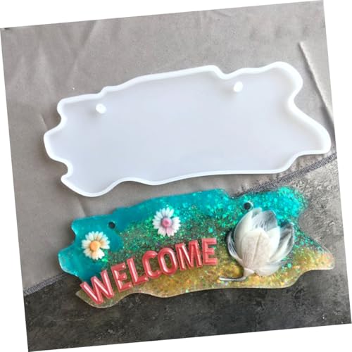 GARIOUANS Epoxidharz Türschild Silikonform DIY Gießform für Türschild Anhänger Harzform Hitzebeständig Sicher Geeignet für UV Harz Flüssigton Bastelprojekte Handgemacht von GARIOUANS