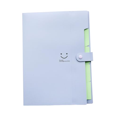 GARIOUANS Fächermappen mit Fächern Erweiterbar Kunststoff Ordner mit Druckknopfverschluss Dokumenten Organizer Set für Büro Schule Zuhause von GARIOUANS