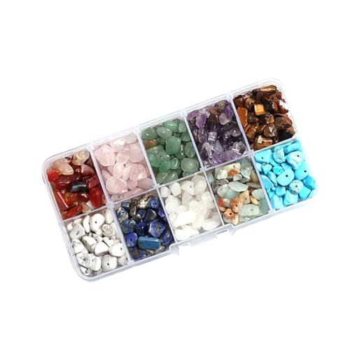 GARIOUANS Farben DIY Armband Steinperlen mit Fächern langlebige bunte Edelstein Spacer für Schmuckherstellung glatte Oberfläche für Armband und Halsketten Zubehör von GARIOUANS