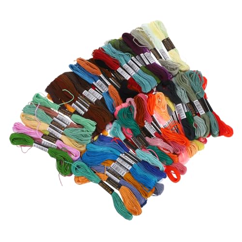 GARIOUANS Farben Stickgarn Set Farbiges Schnittfestes Sticktwist Garn für Kleidung Fadebeständig und Strapazierfähig Nadeln Geeignet für Kreuzstich DIY Handarbeiten Armbandherstellung von GARIOUANS