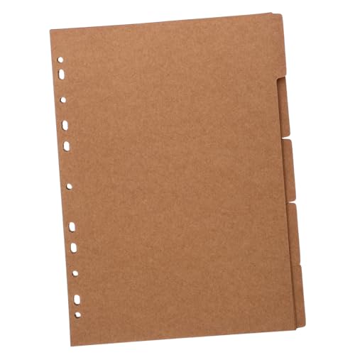 GARIOUANS Farbige Trennblätter aus Kraftpapier Gelochte Ordner Trenner mit Registertabs Robuste Indexseiten für Ringbücher Notizbücher und Planer zur Übersichtlichen Dokumentenorganisation GARIOUANS Farbige Trennblätter aus Kraftpapier Gelochte Ordner Trenner mit Registertabs Robuste Indexseiten für Ringbücher Notizbücher und Planer zur Übersichtlichen Dokumentenorganisation von GARIOUANS