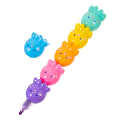 GARIOUANS Fluoreszierender Marker Teilig Cartoon Design Leichte Textmarker für Erwachsene zum Markieren Schreiben Zeichnen Notizen und Schuleinsatz GARIOUANS Fluoreszierender Marker Teilig Cartoon Design Leichte Textmarker für Erwachsene zum Markieren Schreiben Zeichnen Notizen und Schuleinsatz von GARIOUANS