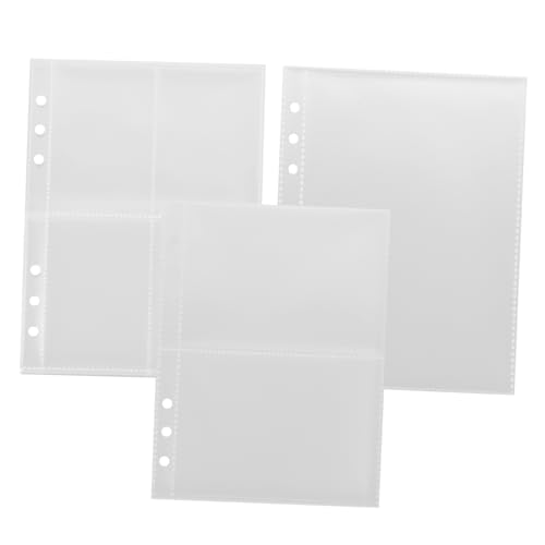 GARIOUANS Fotokarten Hüllen mit Doppelseitige Sammelalbum Einsteckhüllen aus Strapazierfähigem Transparentes Design für Karten und Dokumente von GARIOUANS