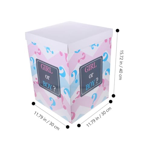 GARIOUANS Gender Reveal Ballon Set mit Stabilen Gender Enthüllungsboxen und Blauen Ballons Sicheres Partydeko set für Shower Jungen Mädchen Vielseitige Farben für Festliche Babyparty von GARIOUANS