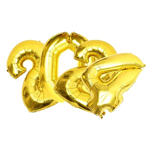 GARIOUANS Gigantisches Folienballon Set Neujahrsdeko für Partys Aluminiumfolie Fotorequisiten Langlebig und Auffällig für Festliche Anlässe GARIOUANS Gigantisches Folienballon Set Neujahrsdeko für Partys Aluminiumfolie Fotorequisiten Langlebig und Auffällig für Festliche Anlässe von GARIOUANS