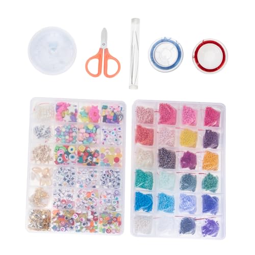 GARIOUANS Glasperlen für DIY Schmuckherstellung Bunte Spacer Perlen mit Vielseitig für Armband Kette Basteln Langlebig und Praktisch für Kreative Schmuck Accessoires GARIOUANS Glasperlen für DIY Schmuckherstellung Bunte Spacer Perlen mit Vielseitig für Armband Kette Basteln Langlebig und Praktisch für Kreative Schmuck Accessoires von GARIOUANS