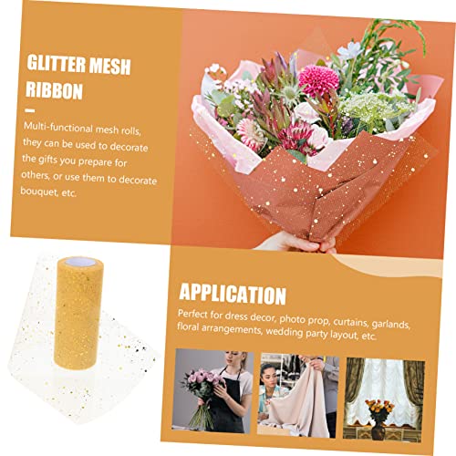 GARIOUANS Glitzernder Sequin Tüllband Polyester Netzstoff mit Pailletten Vielseitige DIY Dekoration Geschenkverpackung Blumenstrauß Pettiskirt Herstellung Hautfreundlich Reißfest GARIOUANS Glitzernder Sequin Tüllband Polyester Netzstoff mit Pailletten Vielseitige DIY Dekoration Geschenkverpackung Blumenstrauß Pettiskirt Herstellung Hautfreundlich Reißfest von GARIOUANS