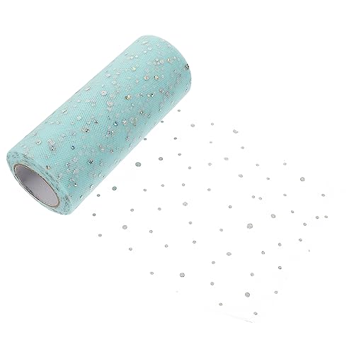 GARIOUANS Glitzernder Tüllstoff Rolle Yards Hochwertiger DIY Tüll für Hochzeitsdekoration Bastelprojekte und Vielseitiges Tüllband für Kreative Anwendungen Wasserblau GARIOUANS Glitzernder Tüllstoff Rolle Yards Hochwertiger DIY Tüll für Hochzeitsdekoration Bastelprojekte und Vielseitiges Tüllband für Kreative Anwendungen Wasserblau von GARIOUANS