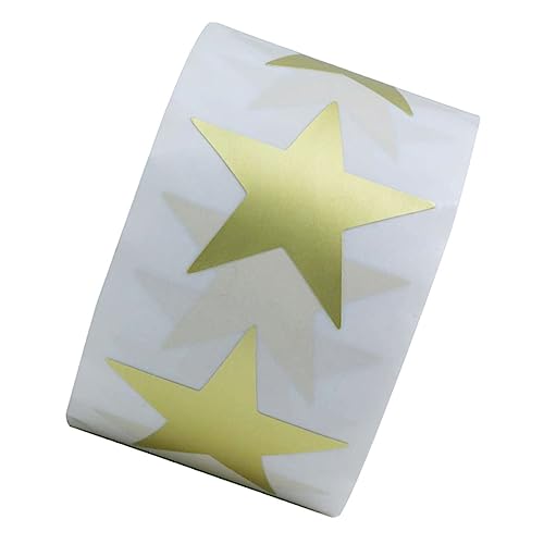 GARIOUANS Goldene Sternaufkleber Selbstklebende Fünf punkte Belohnungsaufkleber für Schule DIY Scrapbooking Lehrer Zubehör GARIOUANS Goldene Sternaufkleber Selbstklebende Fünf punkte Belohnungsaufkleber für Schule DIY Scrapbooking Lehrer Zubehör von GARIOUANS