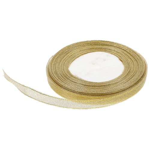 GARIOUANS Goldener Glitter Geschenkband Langlebiges Metallfolie Schleifenband für Festliche Dekoration Hochzeit Party Basteln Haarschleifen Geschenkverpackung DIY Kunsthandwerk GARIOUANS Goldener Glitter Geschenkband Langlebiges Metallfolie Schleifenband für Festliche Dekoration Hochzeit Party Basteln Haarschleifen Geschenkverpackung DIY Kunsthandwerk von GARIOUANS
