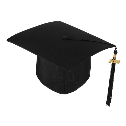 GARIOUANS Graduation Cap für Erwachsene Unisex Abschluss Feier Dekoration Bachelor Hut mit Quaste Komfortabel Verstellbar für Schule Hochschule Party von GARIOUANS